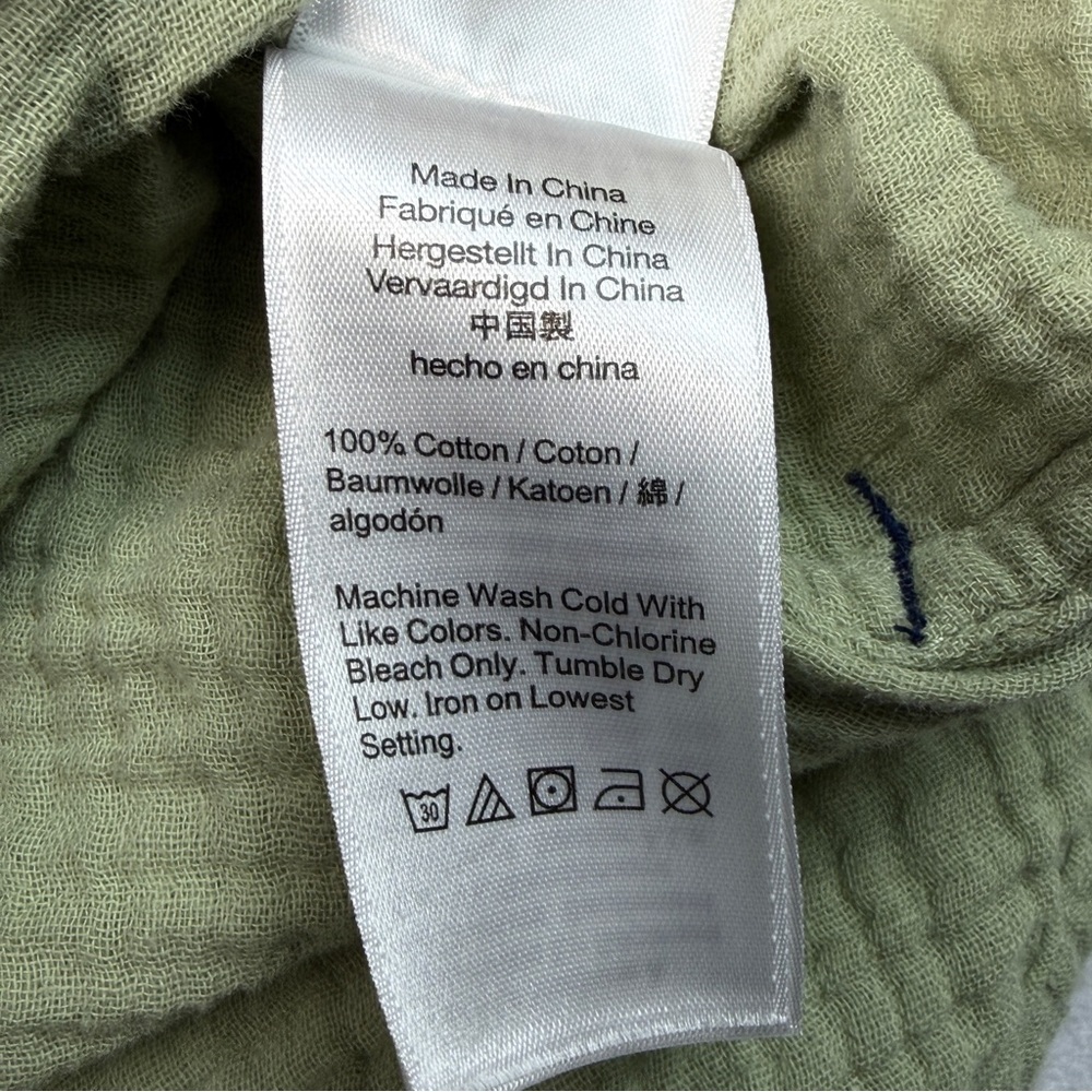 J.Crew Button Up Shirt Women’s 00 | 100% Cotton | Green - Picture 13 of 13